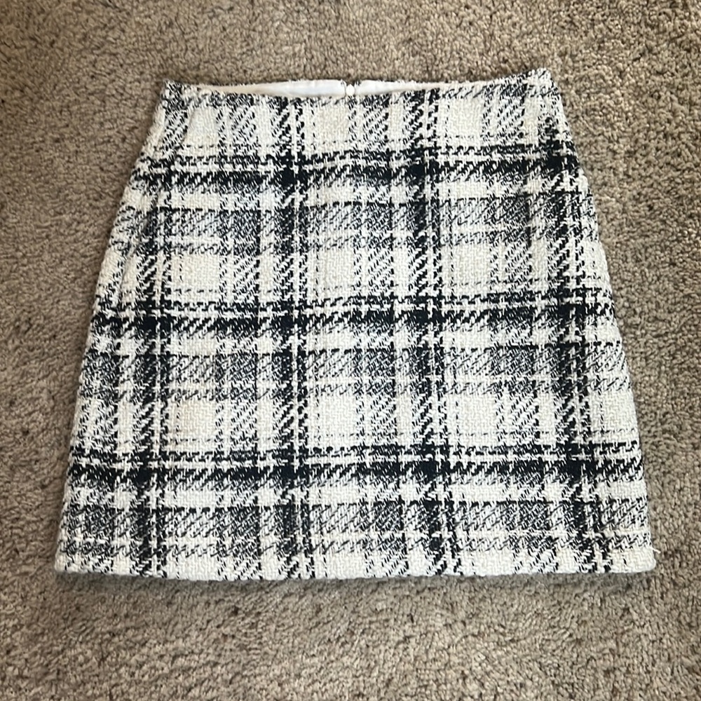 Loft plaid skirt